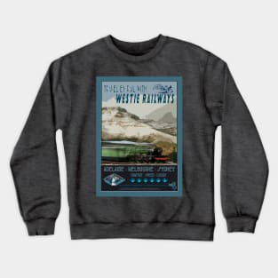 Retro Railway Travel Australia_01 Crewneck Sweatshirt